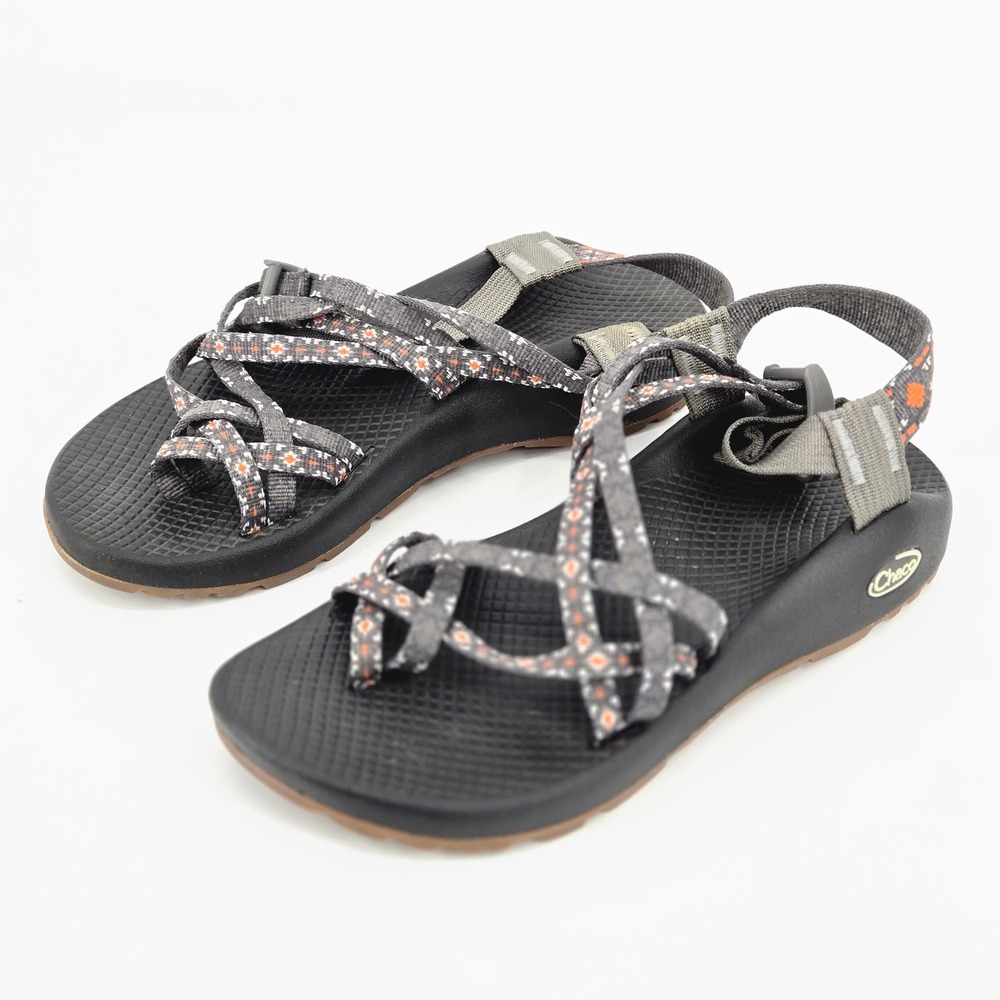 Chaco ZX/2 Classic Creed Golden Geometric Strappy Hiking Sandals Women's Size 8